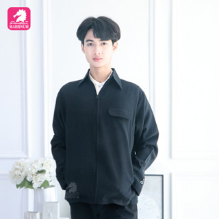 เสื้อสูทผู้ชาย (ซิปรูด-สีดำ) (ตัวเปล่า) ซิปรูด ซับในครึ่งตัว…