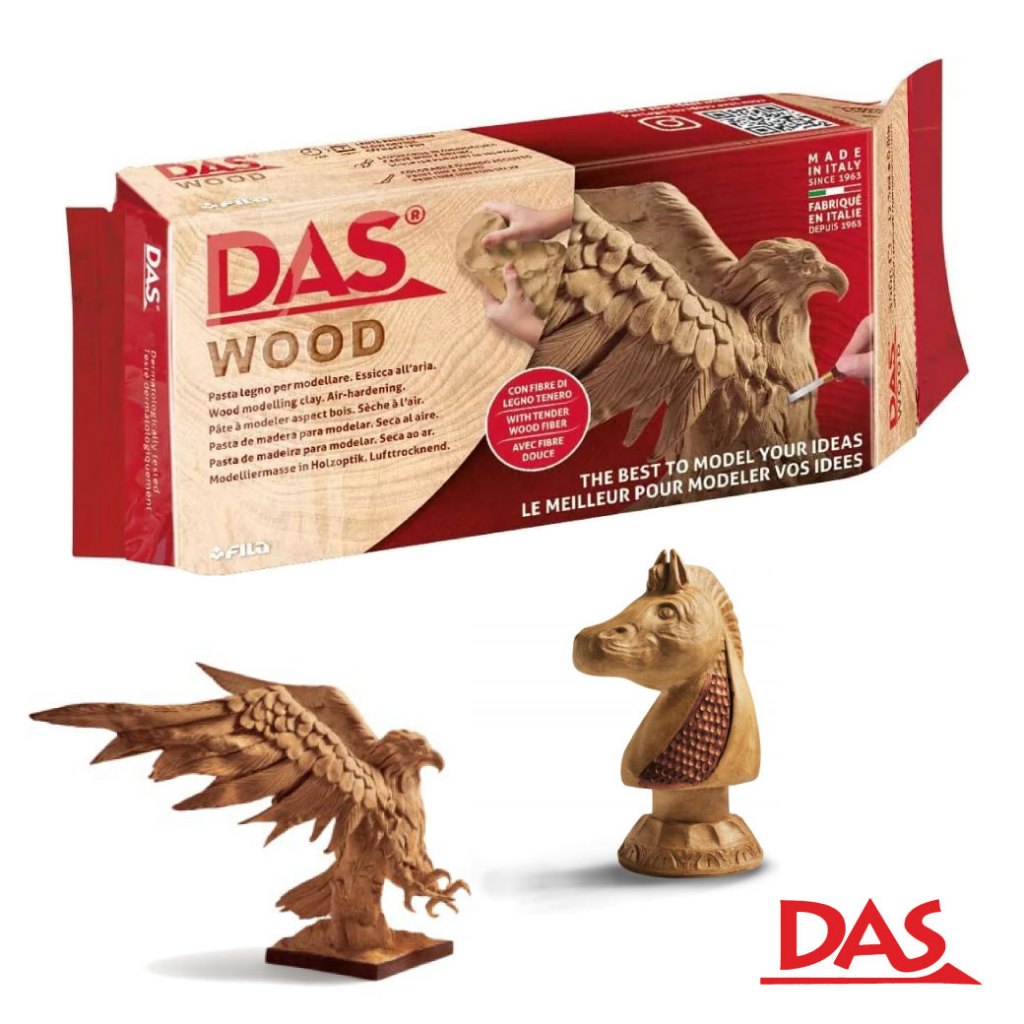 ใหม่ล่าสุด! ดินปั้นสีไม้ ((DAS Air Dry Modelling Clay : Wood)