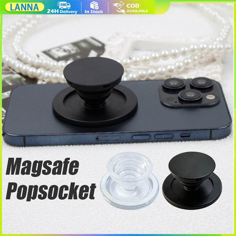 giptok magsafe กริ๊บต็อกแม่เหล็ก ที่วางโทรศัพท์  สีใส สีดำ ร้านอยู่กรุงเทพ