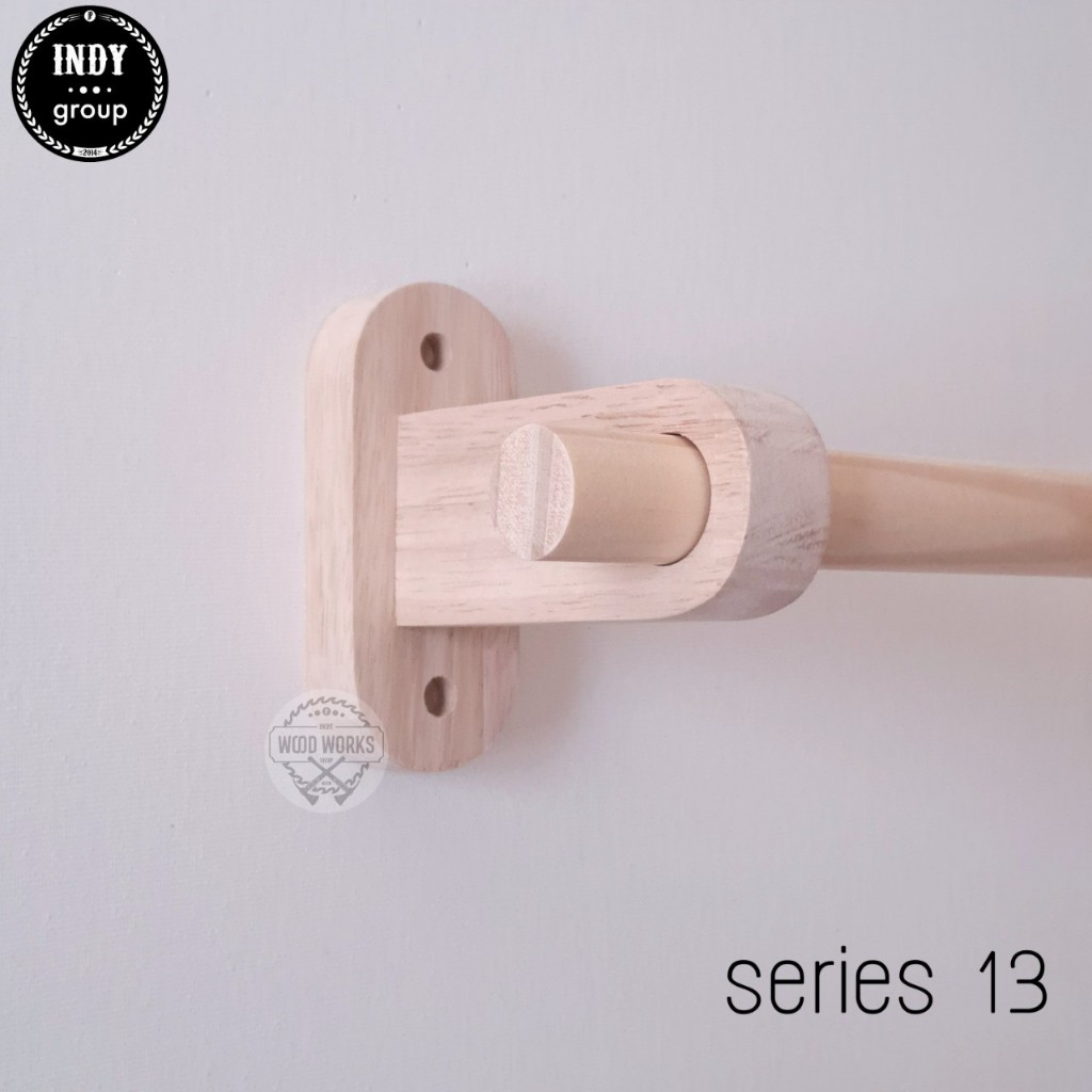 ขาม่าน Series 13 ขาราวม่านชั้นเดียว ทรงโค้ง ‼️แถมฟรี น็อต+พุก ยึดผนัง ไม่ต้องซื้อเพิ่ม‼️