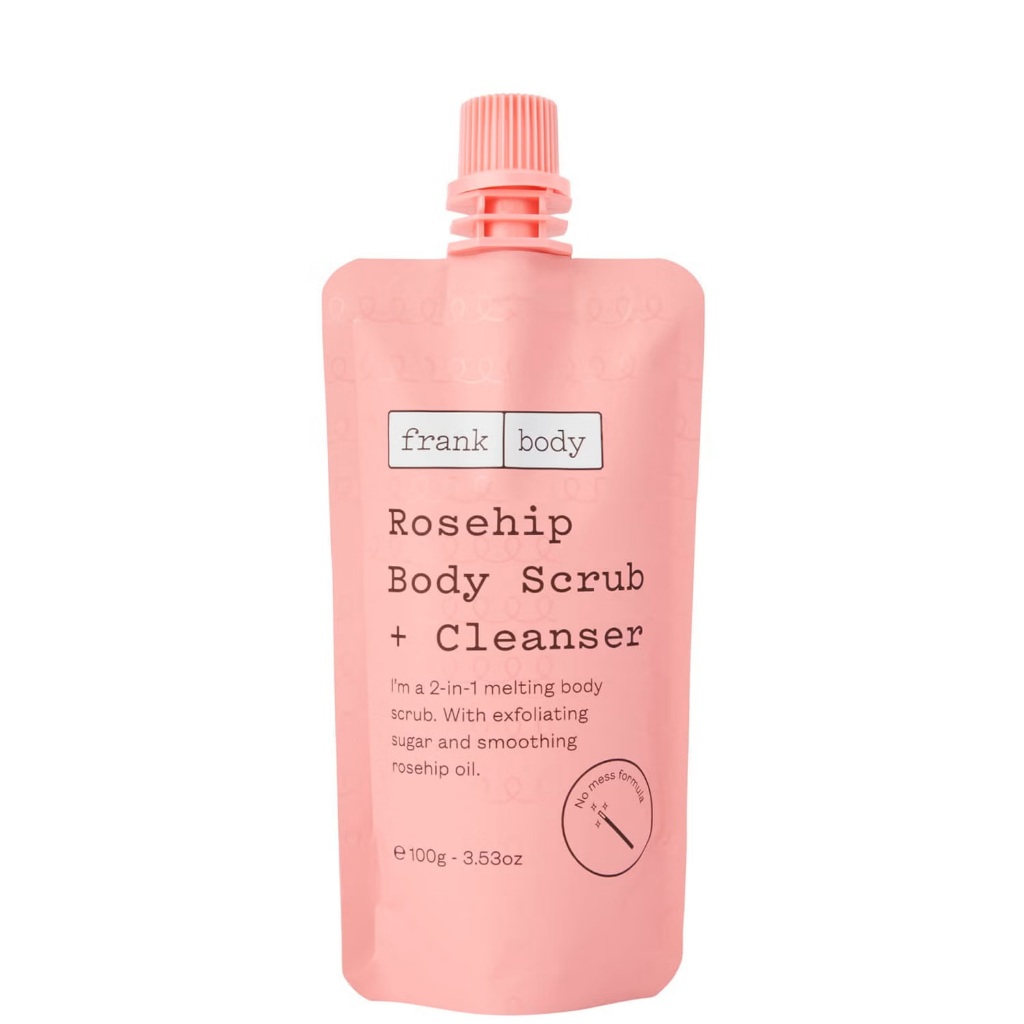 พร้อมส่ง ของแท้ Frank Body Rosehip/Glycolic Body Scrub and Cleanser(100g/250g)/Charcoal Body Scrub + Mask (170g)