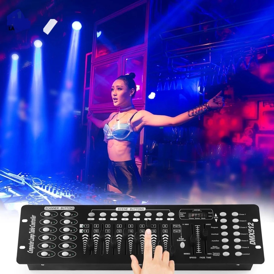 บอร์ดคุมไฟ ยอดนิยม บอร์ดคุมไฟเวที DMX192 ใช้คุมระบบไฟ Channels DMX512 บอร์ดคุมไฟ แสง สี พร้อมส่ง