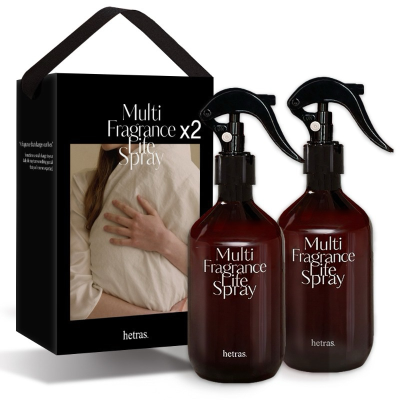 <พร้อมส่ง> Hetras multi fragrance life spray (2ขวด) สเปรย์ปรับอากาศขนาด 300 ml