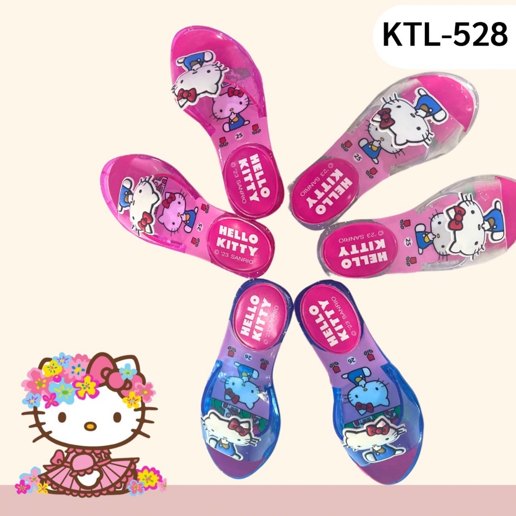 รองเท้าส้นสูงเด็กหญิง มีไฟ Sanrio Hello Kitty ของแท้ ถูกลิขสิทธิ์