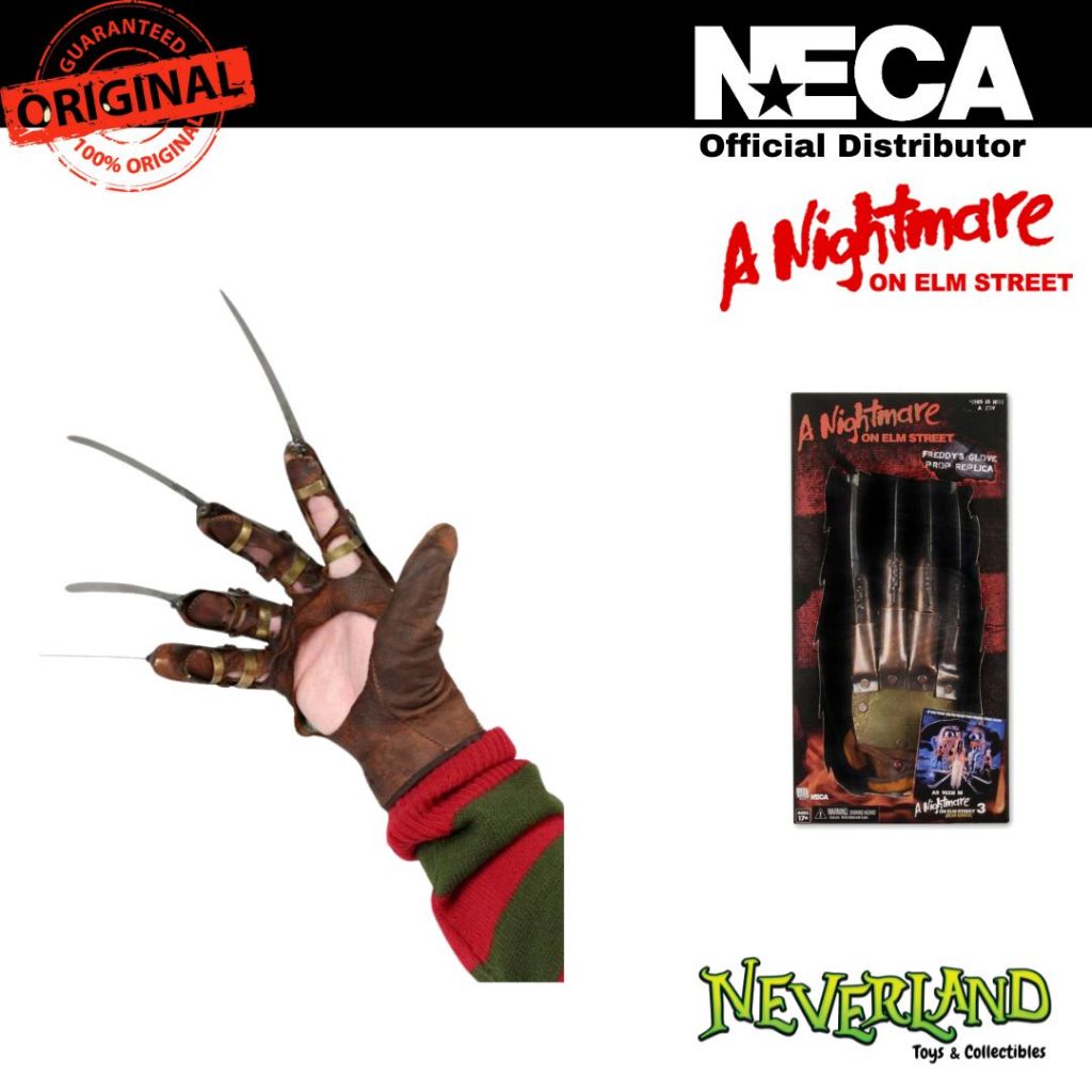 (NECA) Nightmare On Elm Street Freddy Glove Dream Warriors Movie Prop Replica
