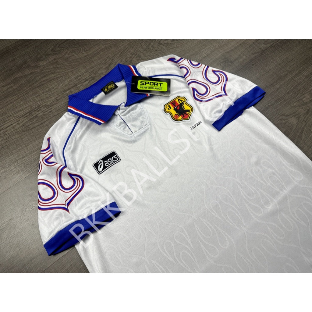 [Retro] - เสื้อฟุตบอล ย้อนยุค ทีมชาติ Japan Away ญี่ปุ่น เยือน ฟุตบอลโลก ปี 1998