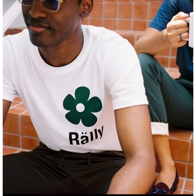 เสื้อยืดแขนสั้น ลายดอกไม้Rally มี3สี