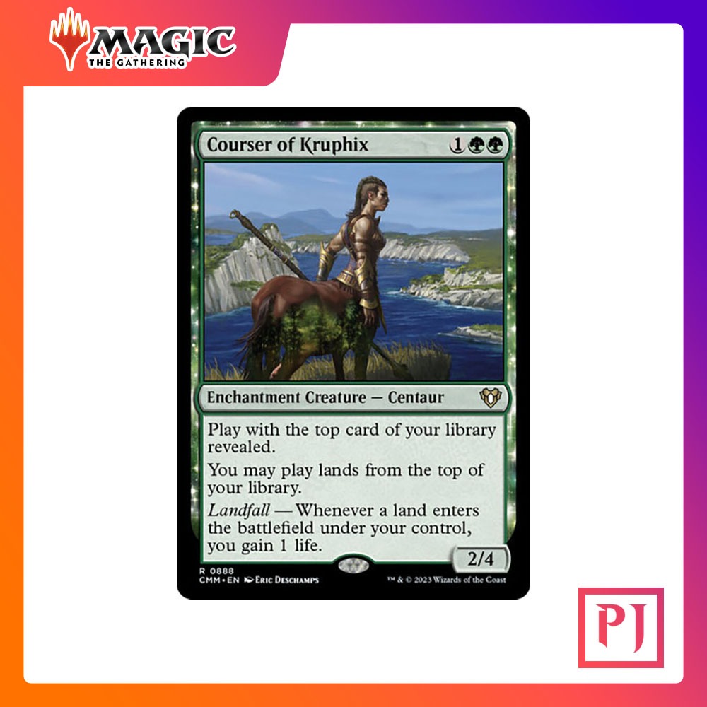 [MTG] Courser of Kruphix [CMM] [GREEN] [RARE] [NORMAL] [ENG] (การ์ดเมจิค / Magic the Gathering)