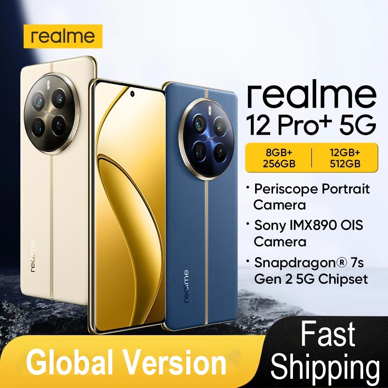 [New Arrival] realme 12 Pro+ 5G (8+256GB|12+256GB|12+512GB)กล้อง Periscope Portrait 3x Optical Zoom