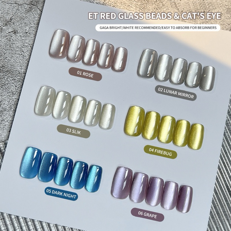 สีทาเล็บเจล สีลูกแก้วแคทอาย XEIJAYI สีสวยสีแน่น (ขาด 10ml)