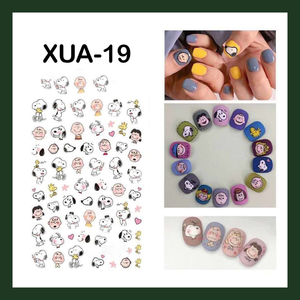 สติ๊กเกอร์ติดเล็บ 3D ลายการ์ตูน ชนิดลอกแปะได้ Nail Sticker - รูปที่ 6