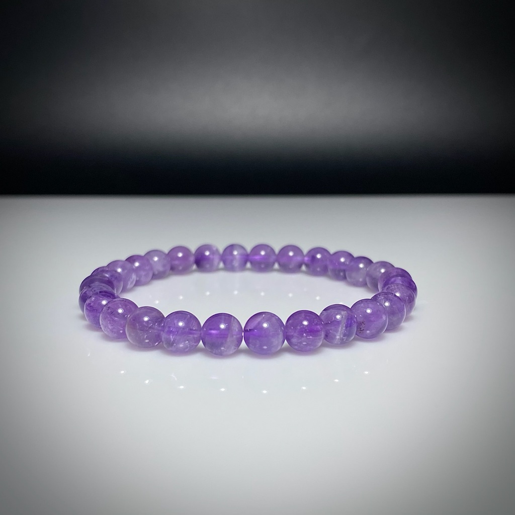 กำไลหินแท้ อเมทิสต์ (Amethyst) 6.5mm