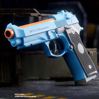 【กรุงเทพ เดลิเวอรี】K-0-0-3TOY GUN เล่นเด็ก ปืนพกของเล่นที่ดึงปลอกกระสุนออกอัตโนมัติ ยิ แม่พิมพ์วิทยาศาสตร์และการศึกษา