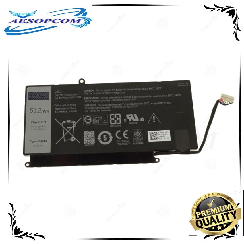 VH748 for Vostro 5460 5470 5480 5560 Laptop Battery