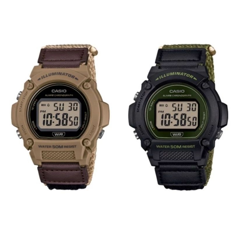 นาฬิกาCasioแท้Standard Digital W-218H-1  W-219  W-201-1B W-217