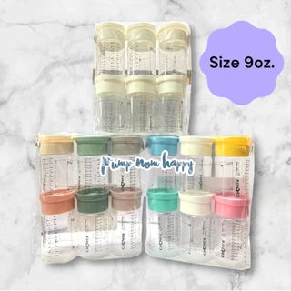 Camera Baby ขวดเก็บน้ำนม BPA Free ขนาด 5 / 9oz. คละสี สีขาว พาสเทล Pastel #ต่อกรวยคอกว้างได้