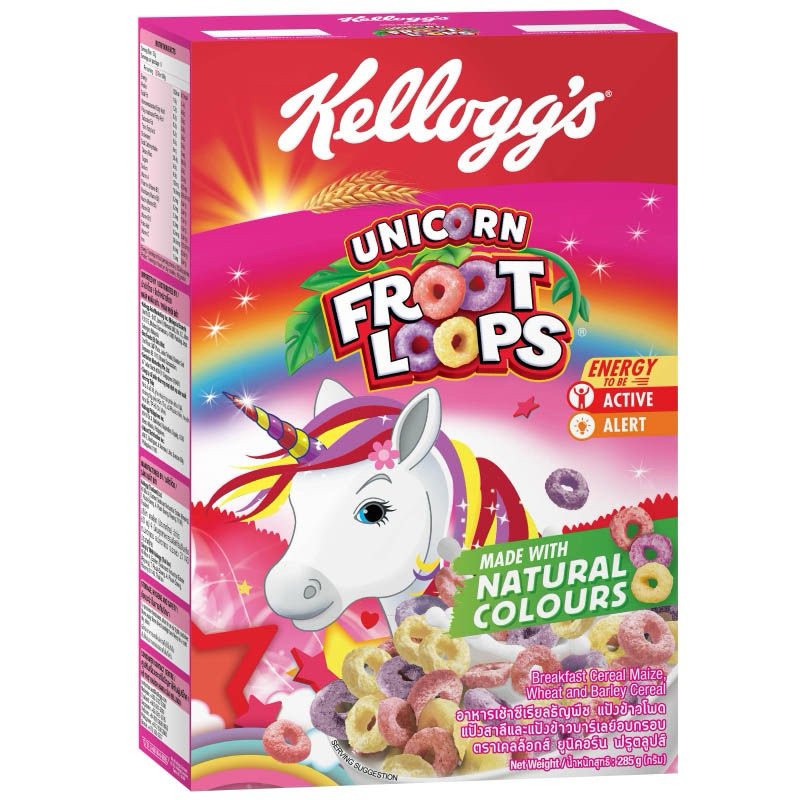 Kellogg's Unicorn Froot Loops เคลล็อกส์ ยูนิคอร์น ฟรูตลูปส์ 300 กรัม