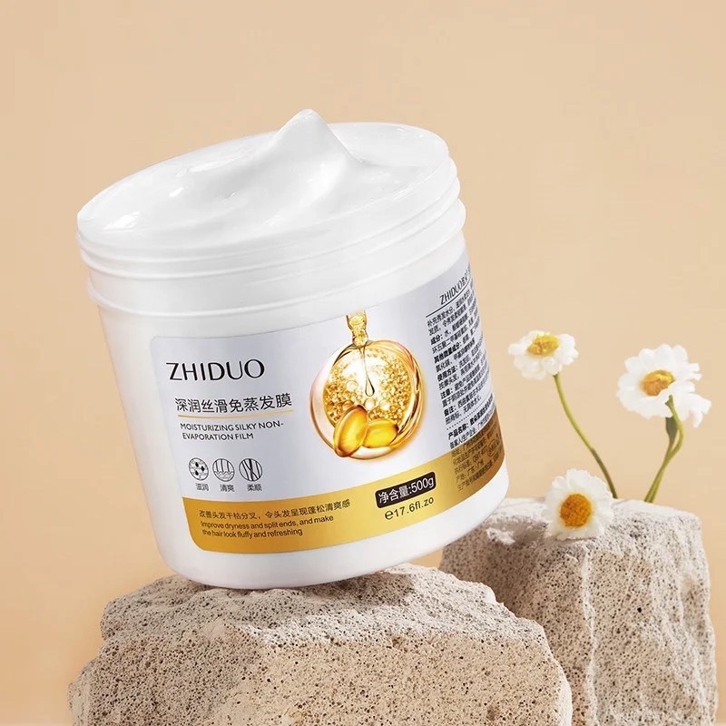 G160 ZHIDUO เคราตินหมักผม ฝาแดง บำรุงผมเสีย แห้งแตกปลาย ให้ผมนุ่มลื่น มีน้ำหนัก 500g