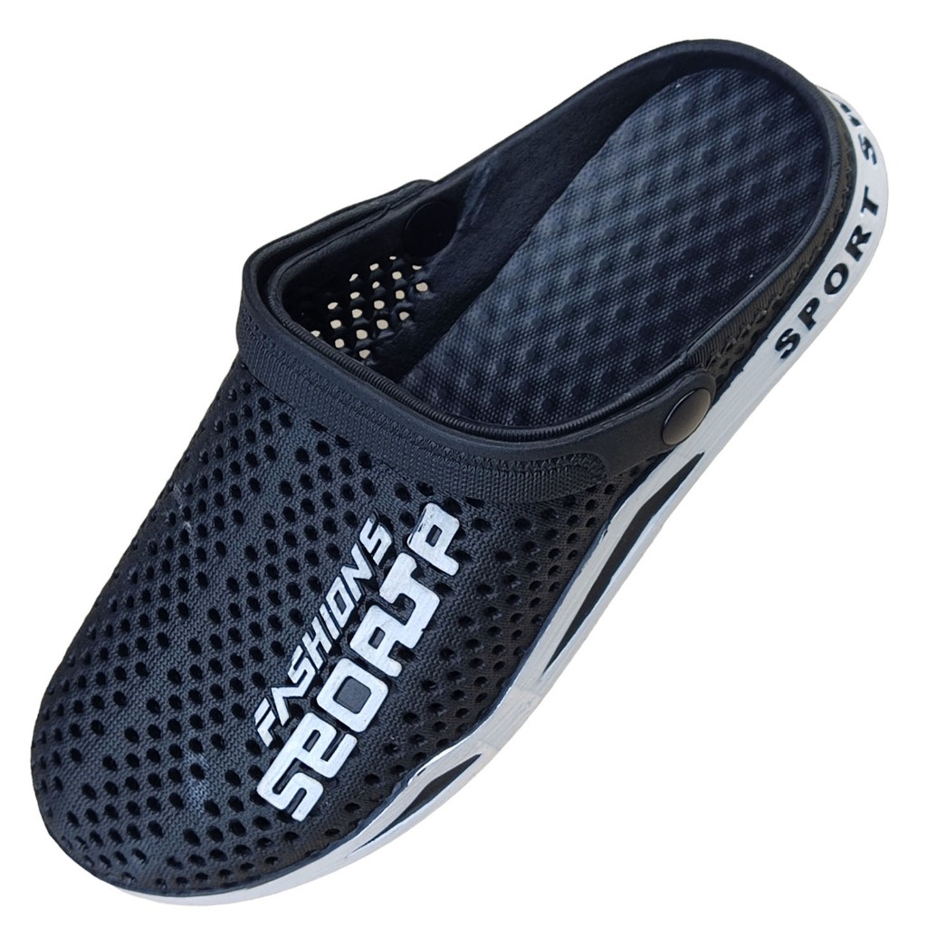 WOOQ SPORT (36-44 เผื่อ1ไซส์) รองเท้าหัวโต สวมง่าย ถอดง่าย คล่องตัว นุ่มสบาย ผลิตจากยางคงทน เหนียวแน่น