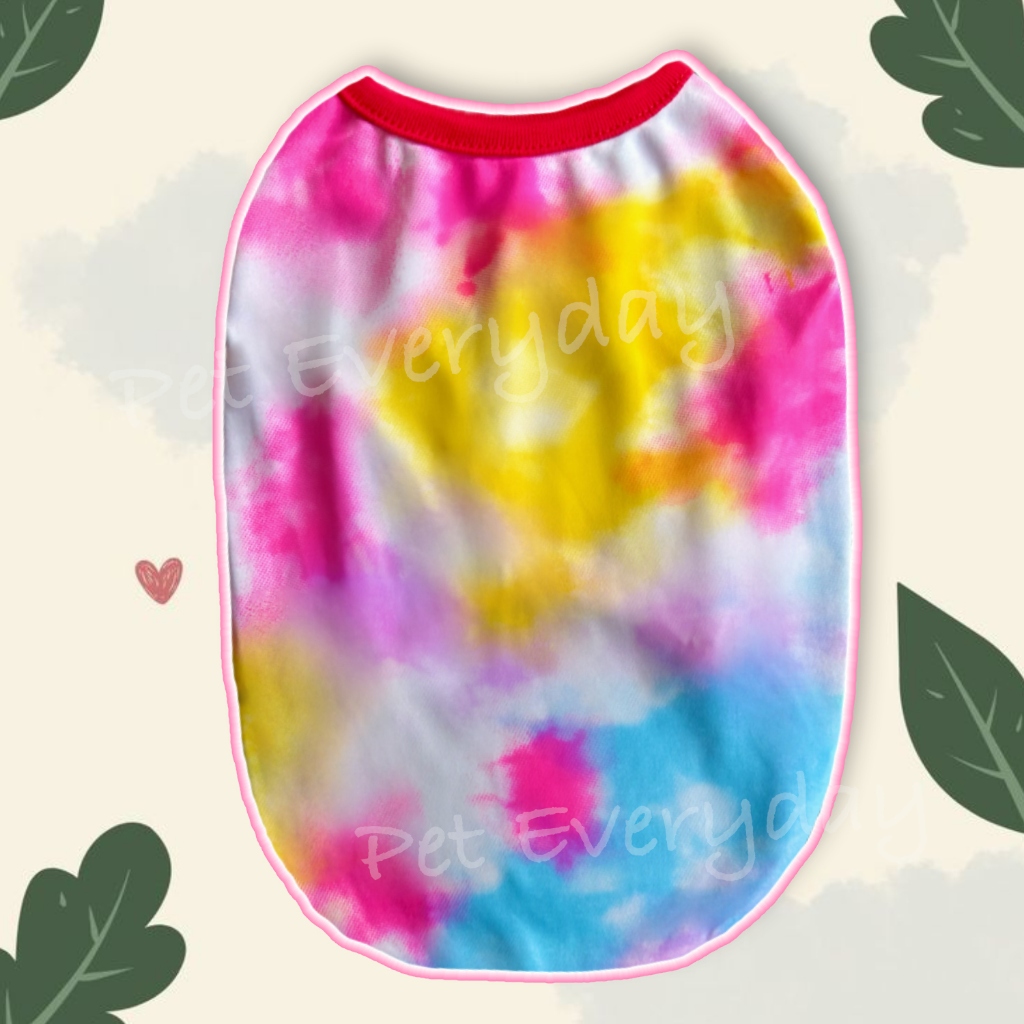 ส่งฟรี เสื้อมัดย้อม มีไซส์สุนัขพันธุ์ใหญ่ กล้ามsummer รูปที่ 8