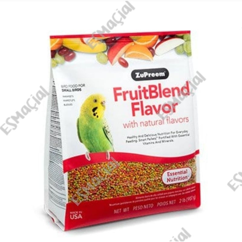 อาหารนกหงส์หยก รสธรรมชาติ — ZuPreem FruitBlen Flavor with Natural Flavors  907 g.
