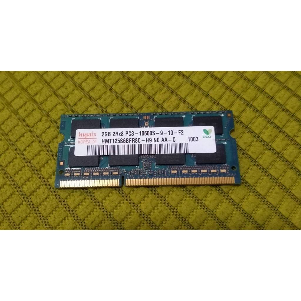 Hynix Ram 2GB 2Rx8 PC3 - 10600s RAM DDR3 1333Mhz Memory PC3 Notebook ของแท้ (มือสอง)