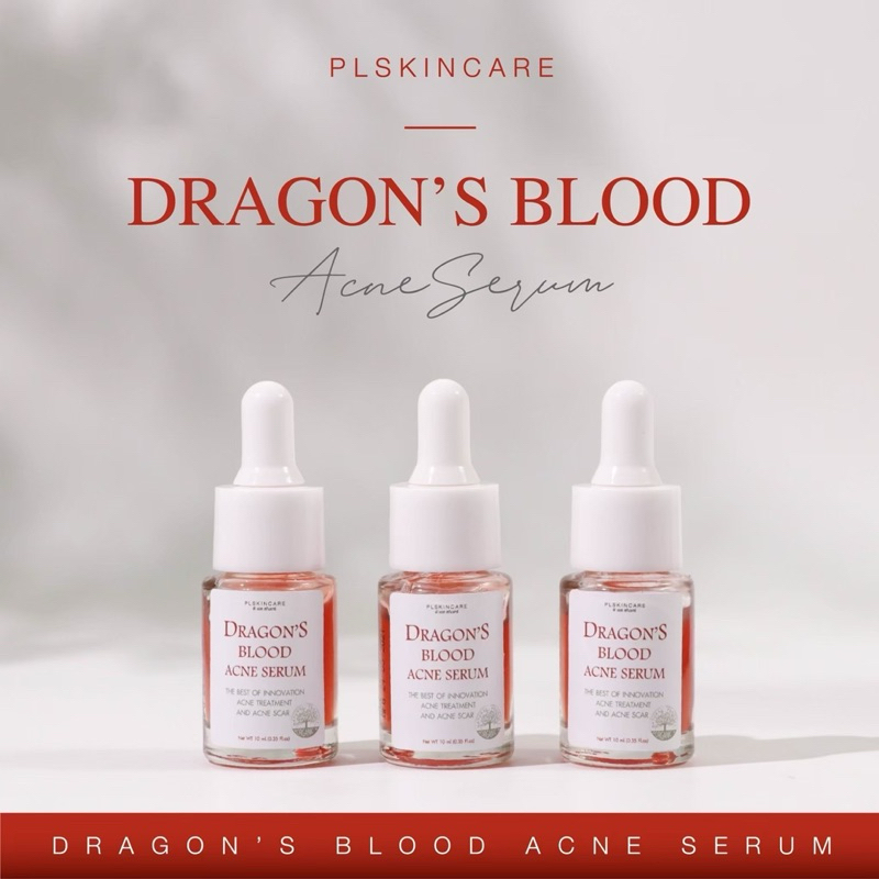 [ลดพิเศษ no box]​ เซรั่มเลือดมังกร 10ml ลดสิว ดังสุดใน TikTok​ เซรั่ม PL Skincare