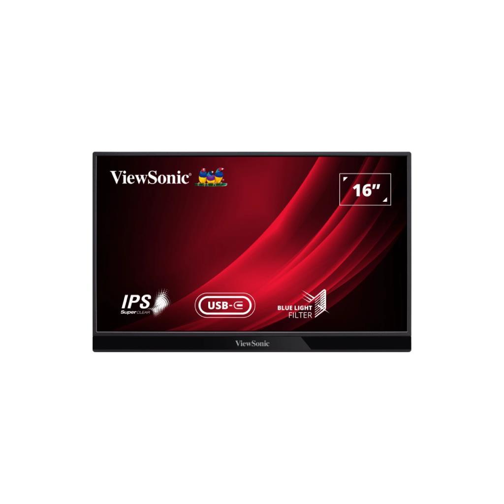 Monitor 15.6'' VIEWSONIC VG1655 PORTABLE (IPS, USB-C, SPK) 60Hz