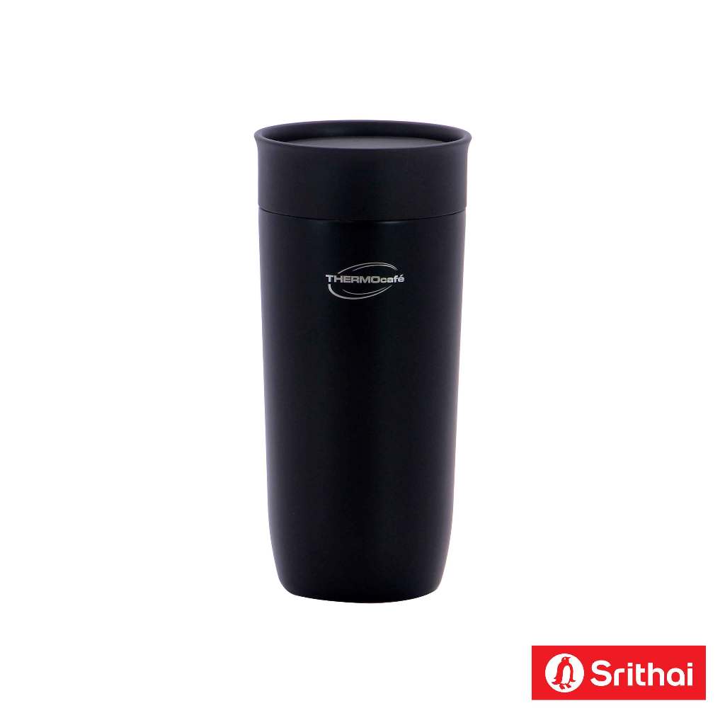 Thermocafe Vacuum Insulated Mug with Lid แก้วเก็บความเย็นพร้อมฝา ขนาด 0.36 ลิตร รุ่น DF-1360 สเตนเลส