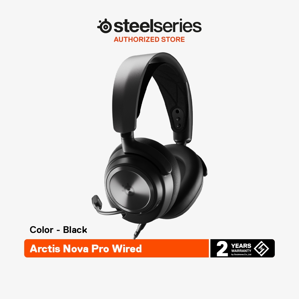 SteelSeries Arctis Nova Pro Wired High-Fidelity Gaming Audio with Multi-System Connect หูฟังเกมมิ่ง