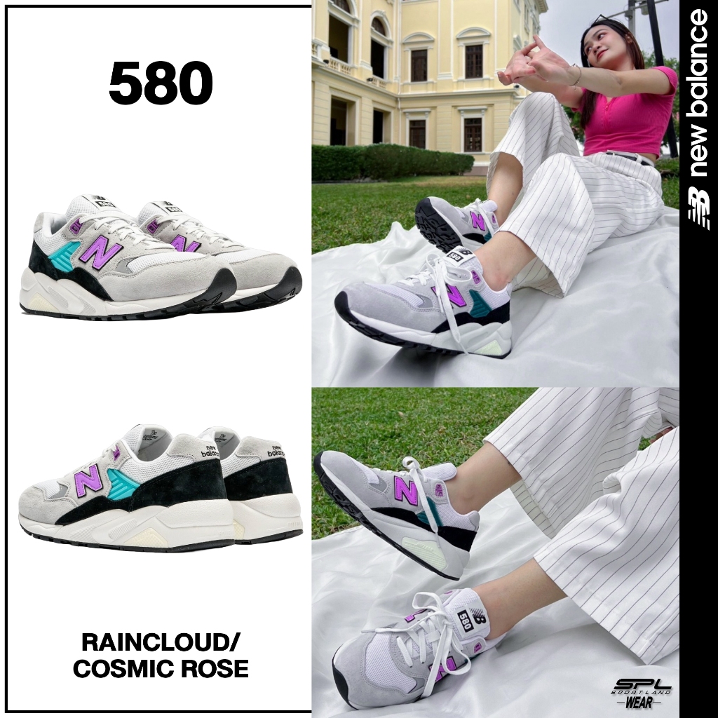 New Balance นิวบาลานซ์ รองท้าผ้าใบ รองเท้าลำลอง NB UX 580 Raincloud Cosmic MT580GR2 (5800)