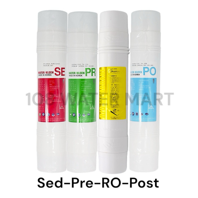 ชุดไส้กรอง 3 ,4 ชิ้น RO 80GPD อินไลน์ ใช้แทนไส้กรองโคเวย์ Coway ได้ เครื่องกรองตั้งพื้น เครื่องกรองตั้งโต๊ะ น้ำร้อน-เย็น