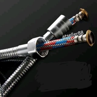 รุ่นหนาน้ำแรงใช้ดี สายฝักบัวอาบน้ำ สายชำระ สแตนเลสทั้งเส้น เ…