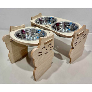 ( T004 ) ชามเเมว มีเเมวกวัก