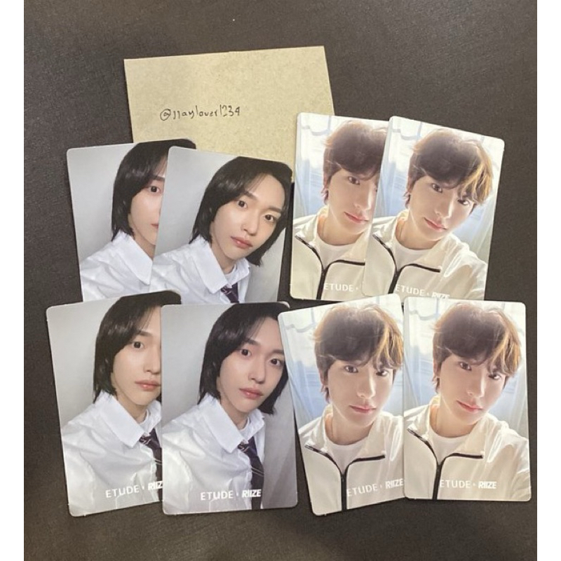 Etude x riize photo card,เยลลี่,ssgt