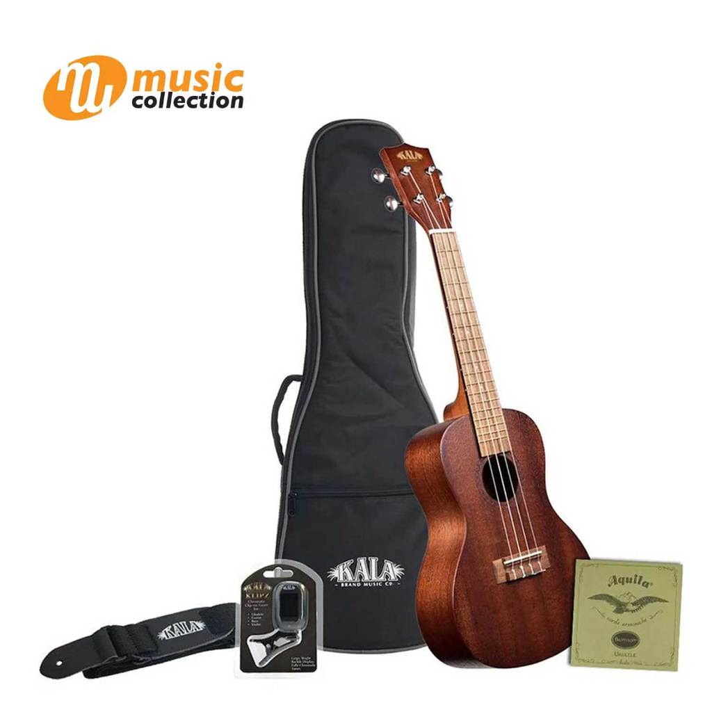 อูคูเลเล่ KALA KA-15C BNDL MAHOGANY CONCERT UKULELE [FREE TUNER, STRAP, BAG]