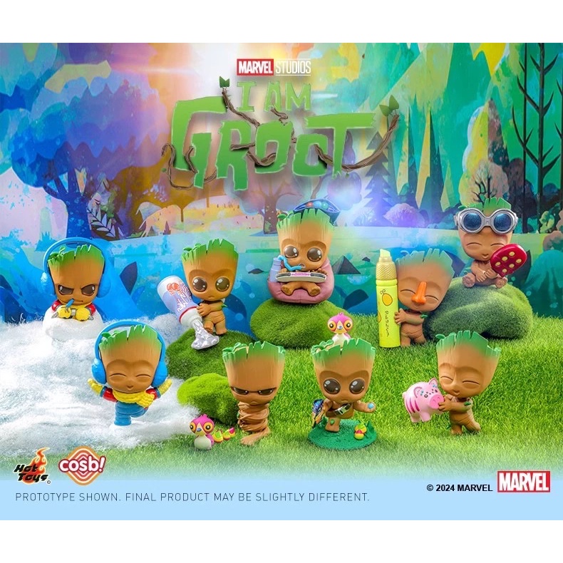 [พร้อมส่ง] Hot Toys Cosbi I am Groot Bobble Head series ลิขสิทธิ์แท้ 🌴 CosBaby ของสะสม สตาร์วอลล์