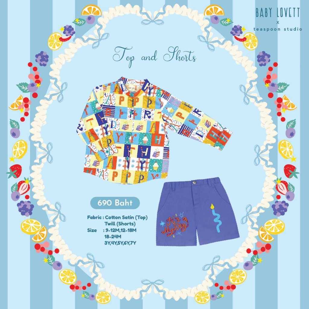 01 Birth Yay Party - Top and Shorts