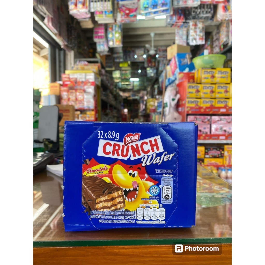 Nestle Wafer Crunch เนสท์เล่ เวเฟอร์ครั้นช์ 1 ก. บรรจุ 32ชิ้น