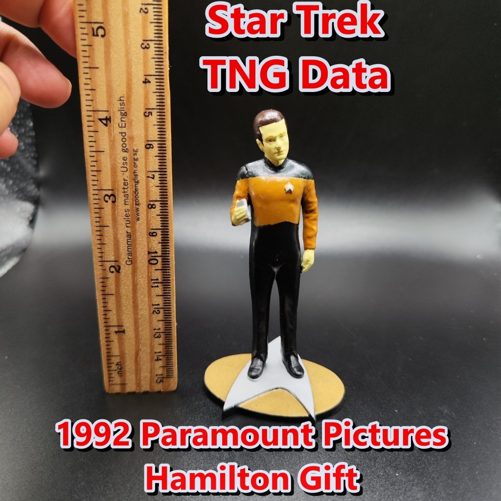 Vintage 1992 Star Trek TNG Data Hamilton Gifts 4 in PVC Figure