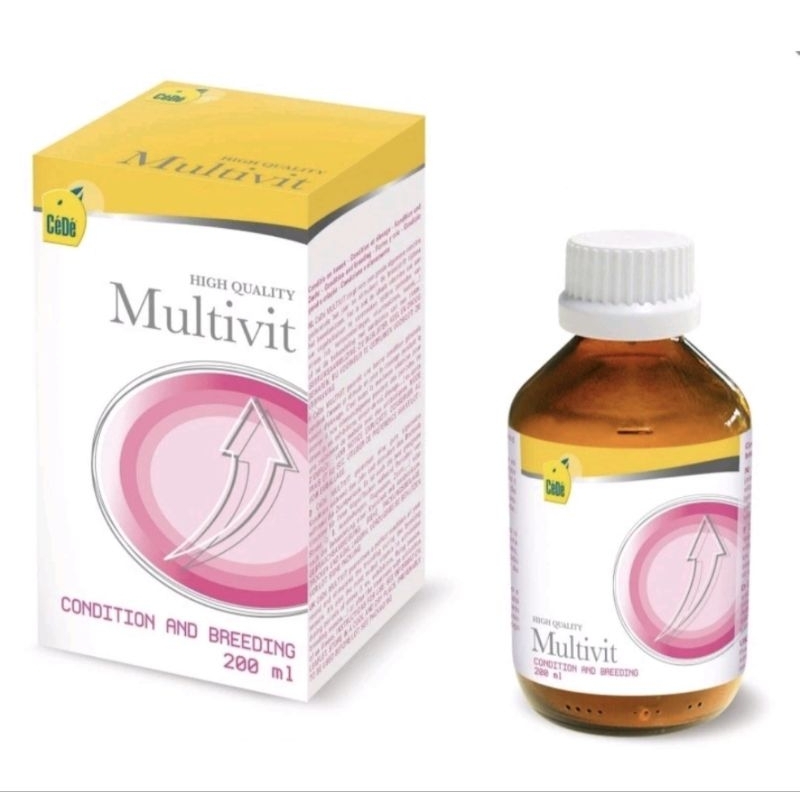วิตามินเข้มข้นสำหรับนก — CeDe MultiVit Vitamins 200 ml.