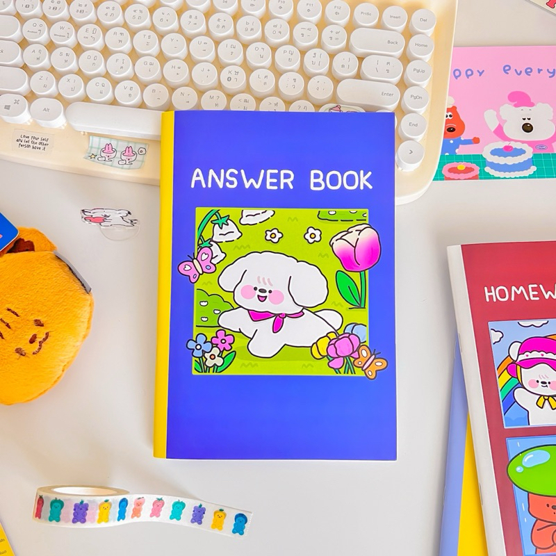 สมุดฝนคำตอบAnswerBook(v.2)ปกสีน้ำเงิน