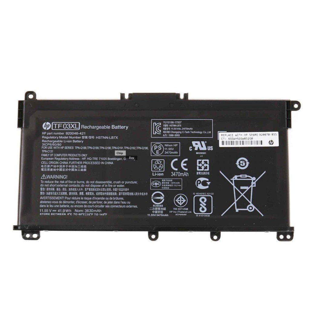 Syy online New TF03XL LAPTOP BATTERY