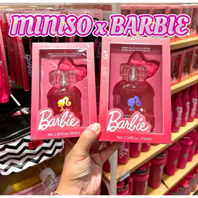 MINISO &BARBIE น้ำหอมตัวดังมีน้อยมาก หอมหวานมีเสน่ห์ มี2ไซร์ พร้อมส่ง ลิขสิทธิ์แท้