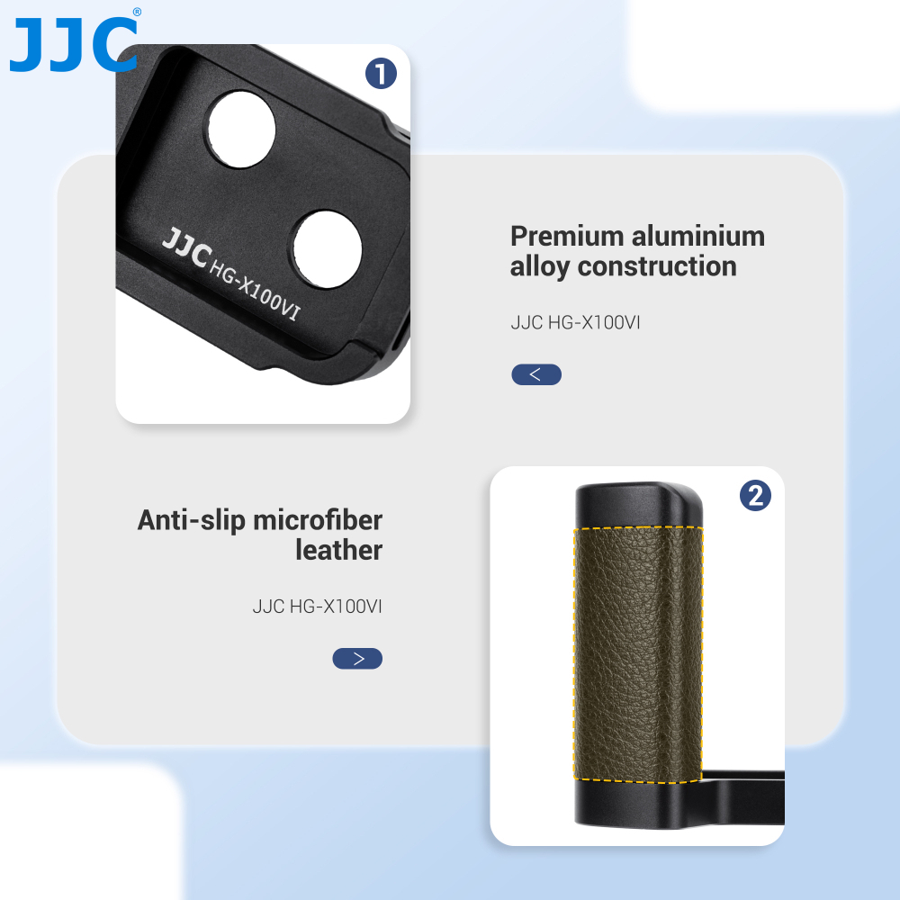 เคส JJC Hand Grip for Fujifilm X100VI X100V ด้ามจับโลหะ Arca Swiss