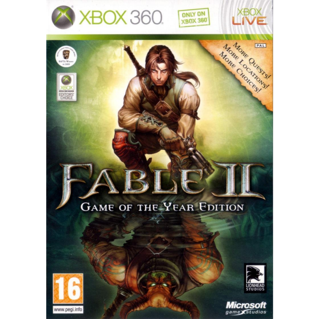 Fable 2 Game of The Year Edition xbox360 [Region Free​] แผ่นเกมXbox360 แผ่นไรท์สำหรับเครื่องที่แปลงแล้ว LT/RGHทุกโซน