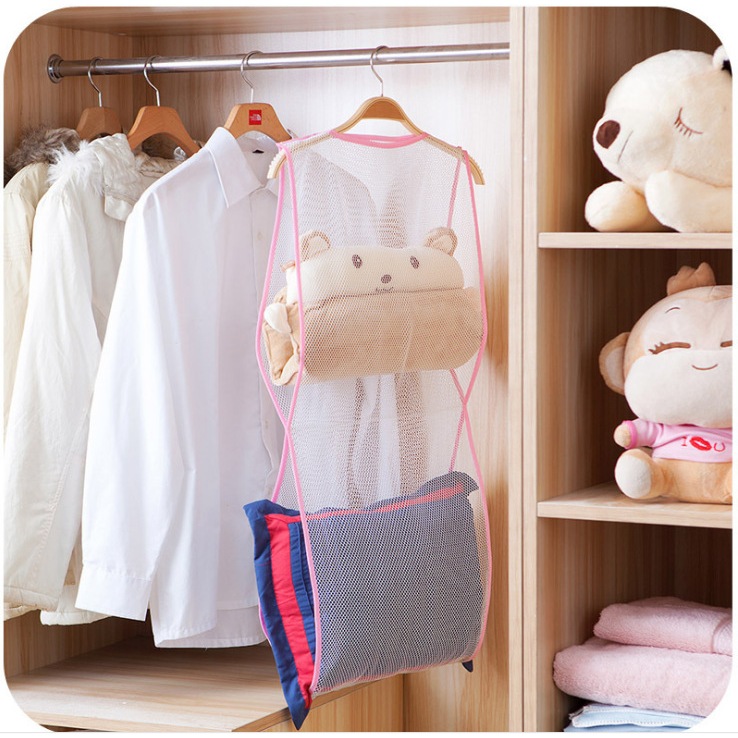 ถุงตาข่ายตากหมอน ที่ตากหมอน ตากตุ๊กตา ซักทำความสะอาดได้ ที่แขวนหมอน ตากแดดง่าย แห้งไว - รูปที่ 6