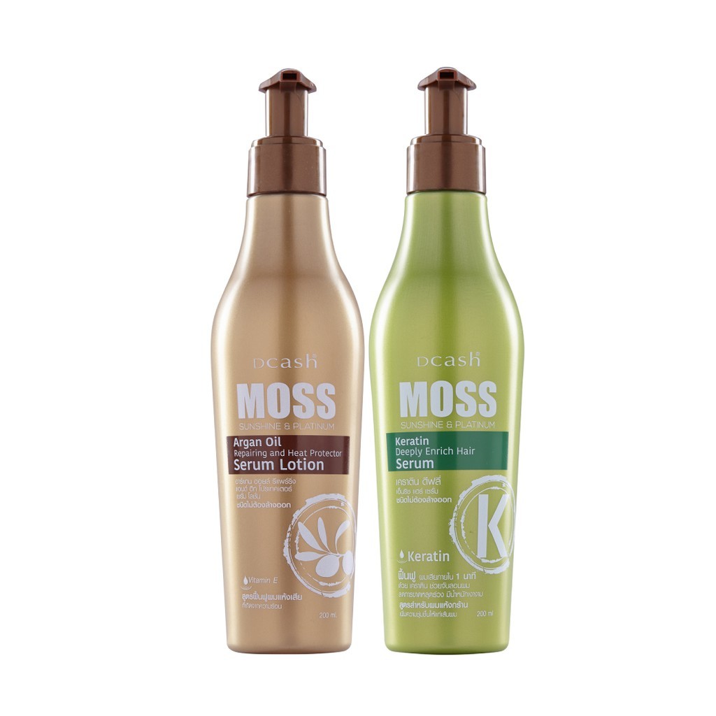 เซรั่มดีแคช มอส ซันชายน์ แอนด์ แพลตตินัม 200 มล. (เซรั่มบำรุงผม) | Dcash Moss Sunshine & Platinum Serum 200ml.