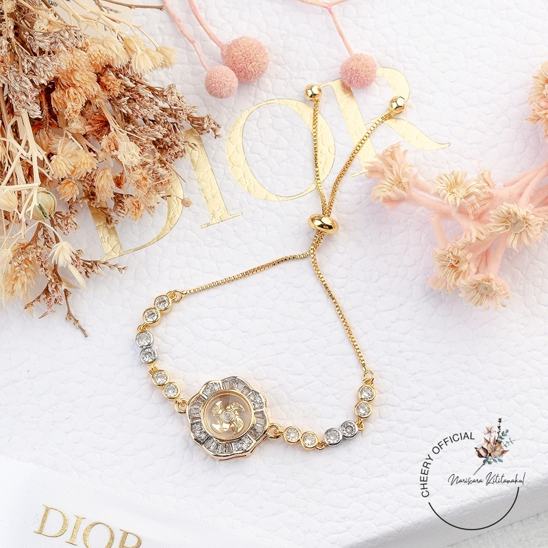 สร้อยข้อมือกังหันนำโชค แชกงหมิว แบบรูดปรับขนาดได้ เสริมสิริมงคล พร้อมส่ง