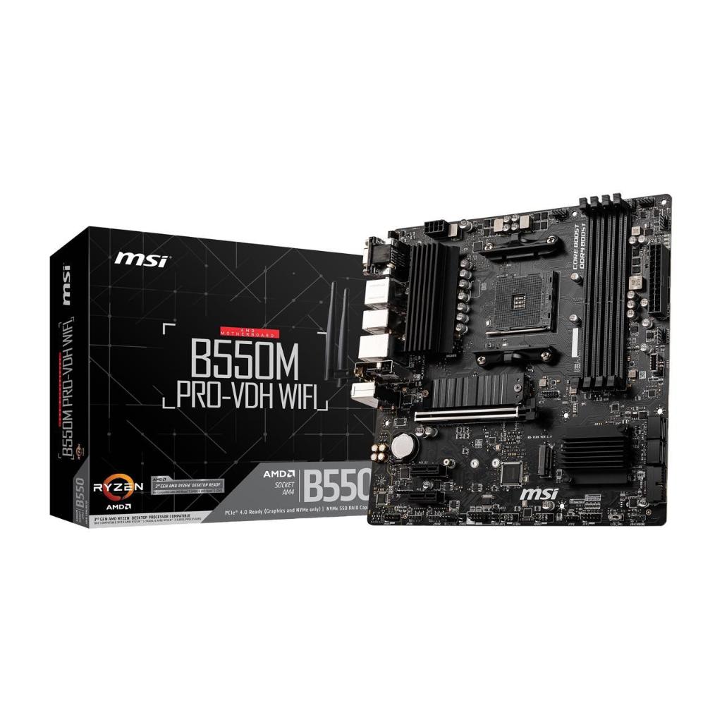 MAINBOARD (เมนบอร์ด) MSI B550M PRO-VDH WIFI AM4